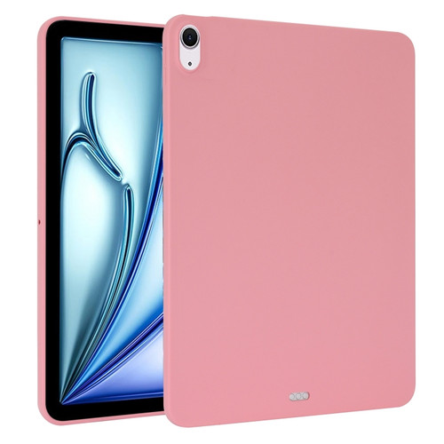 iPad Air 11 2024 Oil Spray Skin-friendly TPU Tablet Case - Pink