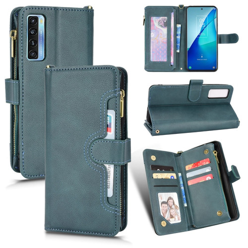 Phone Cases - TCL Leather Texture Zipper Black