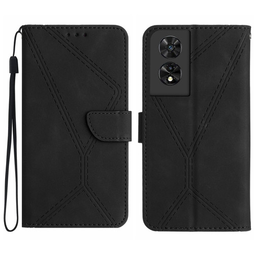 TCL 50 SE/40 NxtPaper 4G Stitching Embossed Leather Phone Case - Black