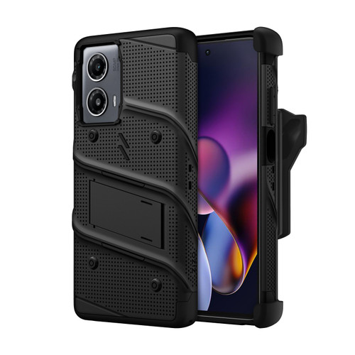 ZIZO BOLT Bundle Moto G Stylus 5G (2024) Case with Tempered Glass - Black