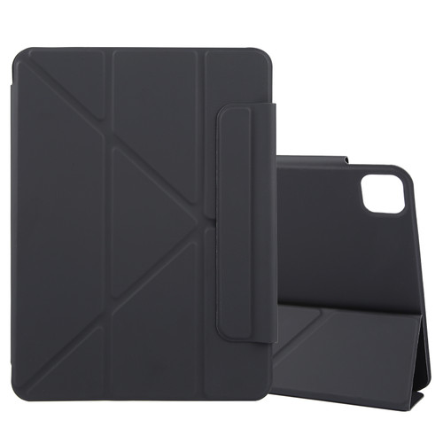 iPad Pro 13 2024 Y-Shape Double-sided Clip Magnetic Smart Tablet Case - Black