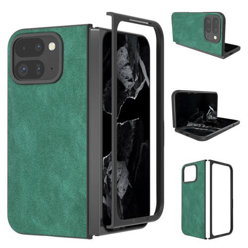 Google Pixel 9 Pro Fold PU Leather Black Frame Full Coverage Phone