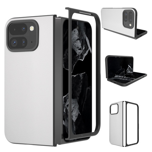Google Pixel 9 Pro Fold PU Leather Black Frame Full Coverage Phone