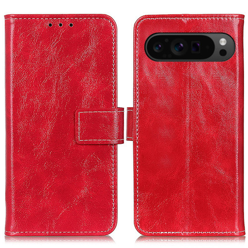 Google Cases - Pixel 8 Pro Cases Flip Leather Texture Red
