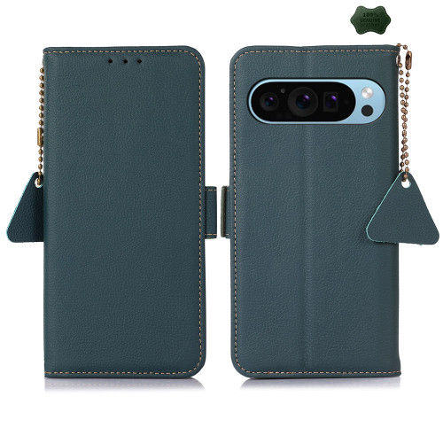 Google Cases - Pixel 8 Pro Cases Leather Magnetic RFID Green