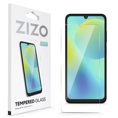 ZIZO TEMPERED GLASS Screen Protector for Cricket Icon 6 - Clear