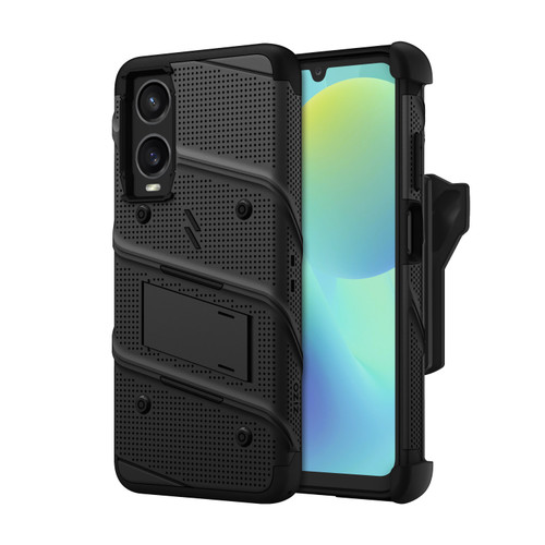 ZIZO BOLT Bundle Cricket Icon 6 Case with Tempered Glass - Black