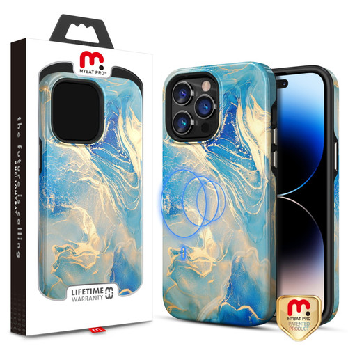 MyBat Pro Fuse Series MagSafe Case for Apple iPhone 14 Pro - Ocean Marble