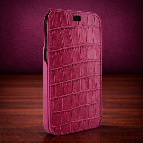 Piel Frama 792 Pink Crocodile iMagnum Leather Case for Apple iPhone X / Xs