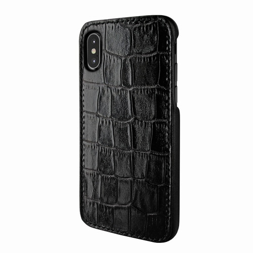 Piel Frama 791 Black Crocodile FramaSlimGrip Leather Case for Apple iPhone X / Xs