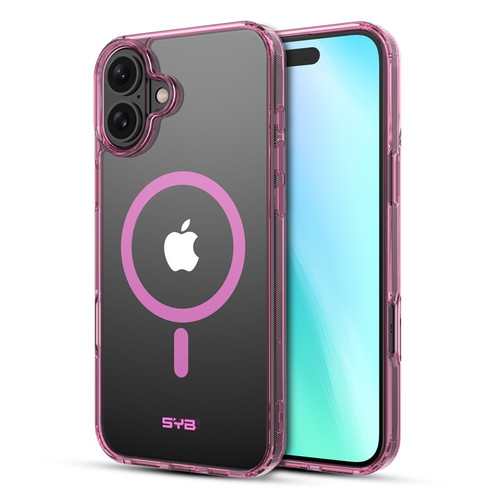 SYB Clear Series  w/ MagSafe Case for Apple iPhone 16 - Transparent Pink