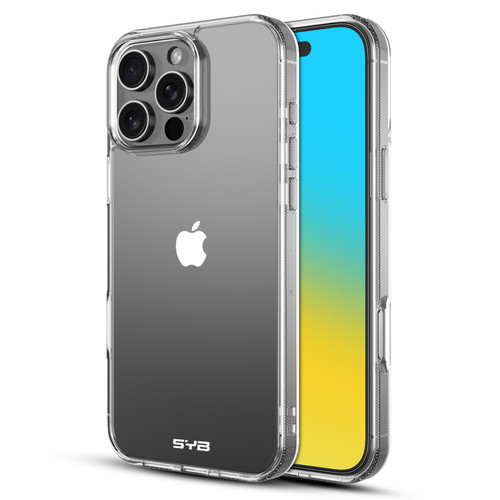 SYB Sturdy Gummy Cover for Apple iPhone 16 Pro - Highly Transparent Clear / Transparent Clear