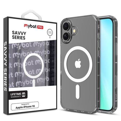 MyBat Pro Savvy Series MagSafe Case for Apple iPhone 16 - Clear