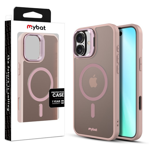 MyBat InFrame MagSafe Case with Kickstand for Apple iPhone 16 - Pink MyBat InFrame MagSafe Case with Kickstand for Apple iPhone 16 - Pink