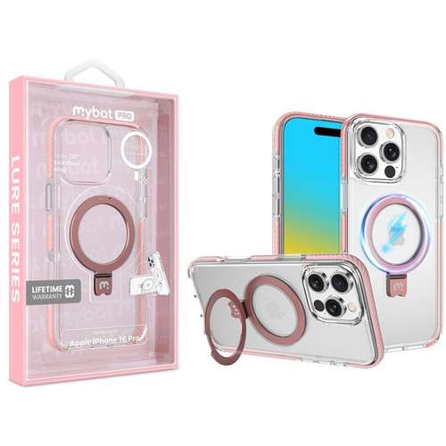 MyBat Pro Lure Series Case w/ MagSafe Kickstand Ring for Apple iPhone 16 Pro - Pink