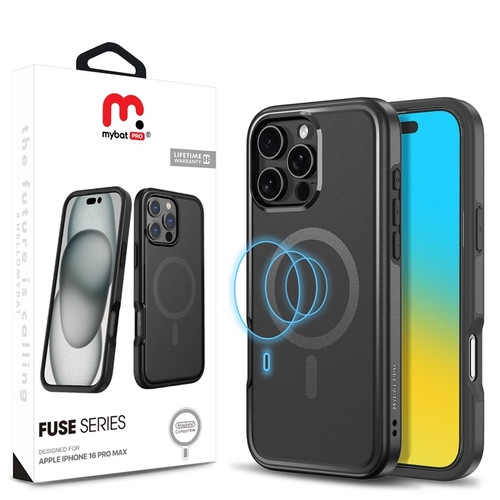 MyBat Pro Fuse Series w/ MagSafe Case for Apple iPhone 16 Pro Max - Black