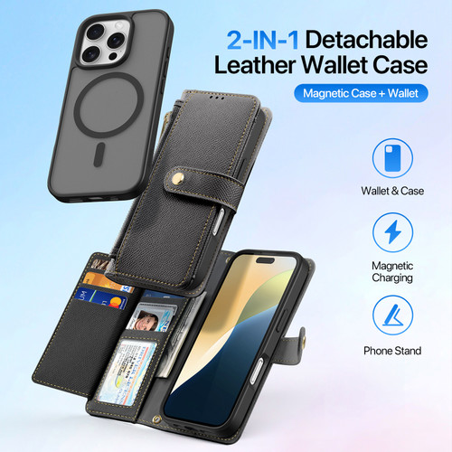 iPhone 16 Pro DUX DUCIS Lawa Series 2 in 1 Wallet Zipper