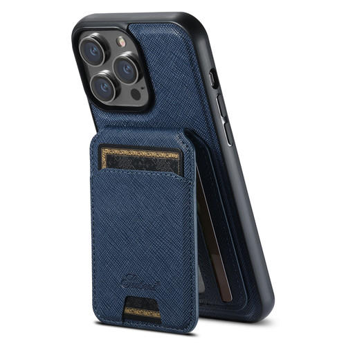iPhone 16 Pro Max Suteni H18 Cross Grain MagSafe Wallet Leather
