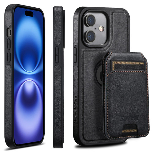 iPhone 16 Pro Max Suteni M2 Oil Wax MagSafe Horizontal Card Bag