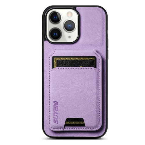 Uyu　iPhone12proケース iPhone 12 Pro Max Suteni H02 Litchi Leather Card Wallet Stand Back