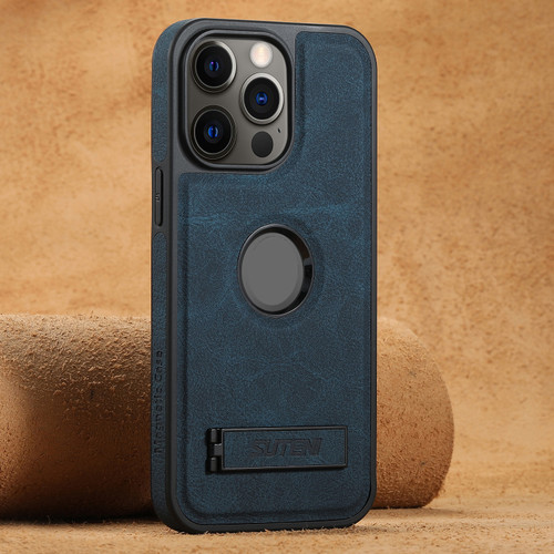 iPhone 15 Pro Max Suteni G2 Magsafe Litchi Texture Leather