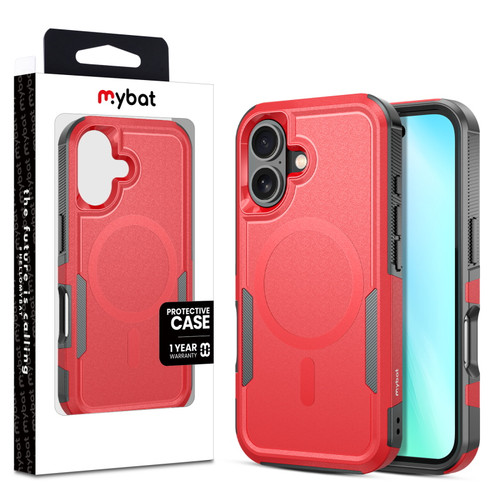 MyBat Fortress Series for Apple iPhone 16 - Red