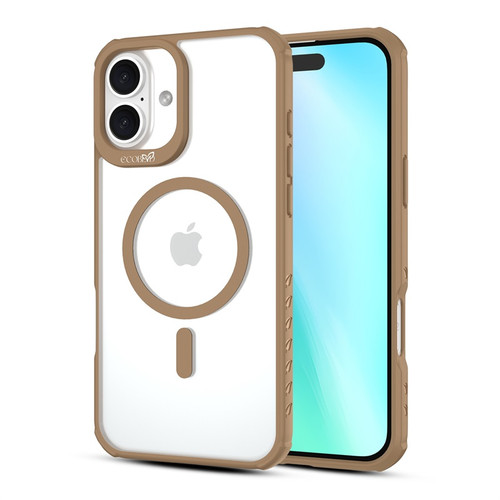 EcoBlvd Revive Collection Case for Apple iPhone 16 Plus - Clay Brown (100% Compostable & Plant-Based)