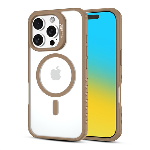 EcoBlvd Revive Collection Case for Apple iPhone 16 Pro - Clay Brown (100% Compostable & Plant-Based)