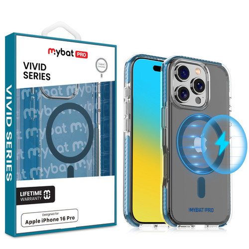 MyBat Pro Vivid Series w/ MagSafe Case for Apple iPhone 16 Pro - Blue
