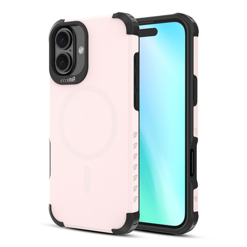 EcoBlvd Reforge Collection Case for Apple iPhone 16 Plus - Petal Pink (100% Compostable & Plant-Based)