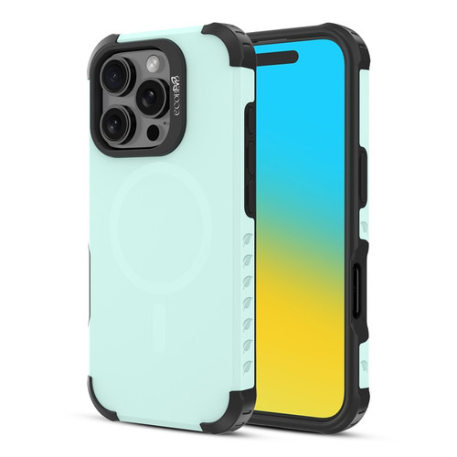 EcoBlvd Reforge Collection Case for Apple iPhone 16 Pro - Seafoam Green (100% Compostable & Plant-Based)