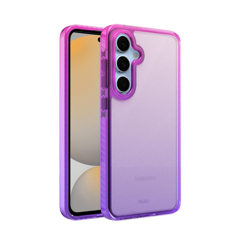 CLICK Clear Ombre Series Galaxy S24 FE Case - Pink Purple