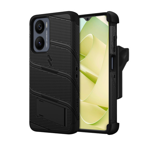 ZIZO BOLT Bundle Cricket Magic 2 5G Case with Tempered Glass - Black