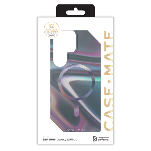 Case-mate - Soap Bubble Case With Magnet For Samsung Galaxy S25 Ultra - Iridescent CM055930 Case-mate - Soap Bubble Case With Magnet For Samsung Galaxy S25 Ultra - Iridescent CM055930