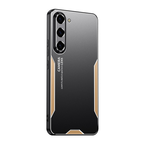 Samsung Galaxy A16 5G Blade Series TPU Hybrid Metal Phone Case - Gold