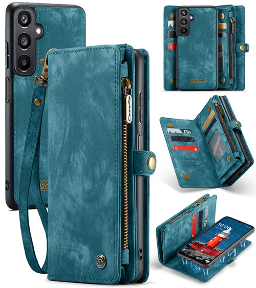 Samsung Galaxy A16 5G CaseMe 008 Detachable Multifunctional Leather Phone Case - Blue