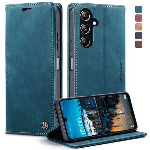 Samsung Galaxy A16 5G CaseMe 013 Multifunctional Horizontal Flip Leather Phone Case - Blue