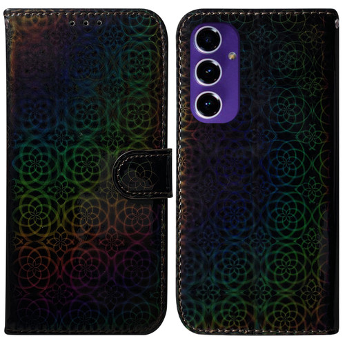 Samsung Galaxy A16 5G Colorful Magnetic Buckle Leather Phone Case - Black