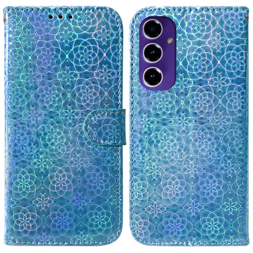 Samsung Galaxy A16 5G Colorful Magnetic Buckle Leather Phone Case - Blue