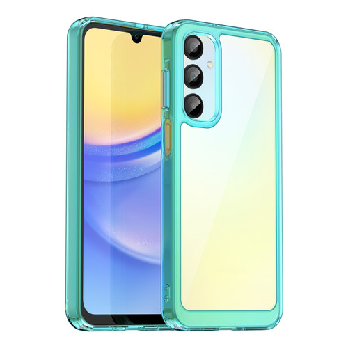 Samsung Galaxy A16 5G Colorful Series Acrylic Hybrid TPU Phone Case - Transparent Blue