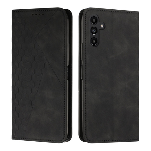 Samsung Galaxy A16 5G Diamond Splicing Skin Feel Magnetic Leather Phone Case - Black