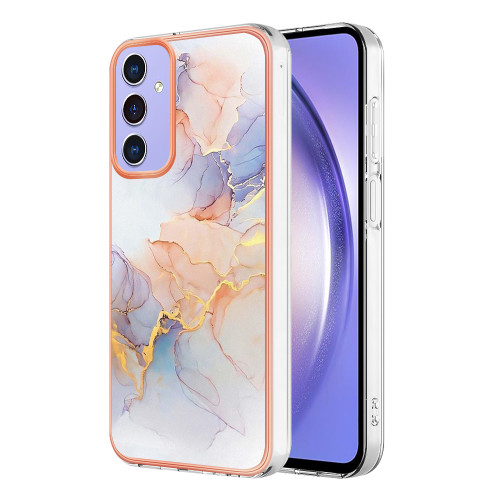 Samsung Galaxy A16 5G Electroplating IMD TPU Phone Case - White Marble