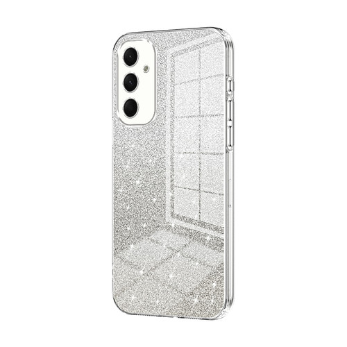 Samsung Galaxy A16 5G Gradient Glitter Powder Electroplated Phone Case - Transparent