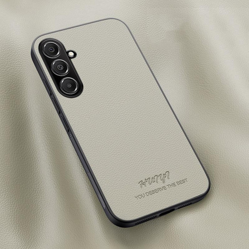 Samsung Galaxy A16 5G HUIYI Leather Magnetic Phone Case - White