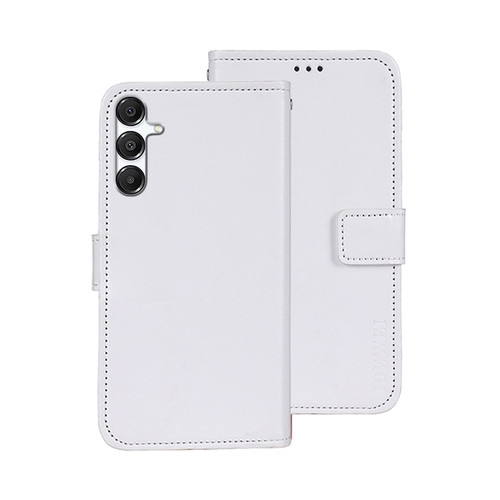 Samsung Galaxy A16 5G idewei Crazy Horse Texture Leather Phone Case - White