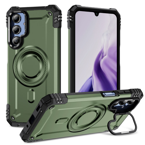 Samsung Galaxy A16 5G Lens Holder MagSafe Phone Case - Army Green