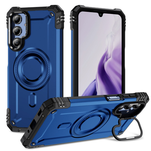 Samsung Galaxy A16 5G Lens Holder MagSafe Phone Case - Blue