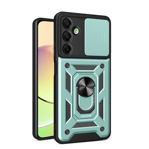 Samsung Galaxy A16 5G Sliding Camera Cover Design TPU+PC Phone Case - Green Samsung Galaxy A16 5G Sliding Camera Cover Design TPU+PC Phone Case - Green