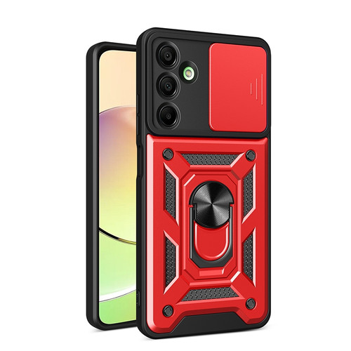 Samsung Galaxy A16 5G Sliding Camera Cover Design TPU+PC Phone Case - Red Samsung Galaxy A16 5G Sliding Camera Cover Design TPU+PC Phone Case - Red