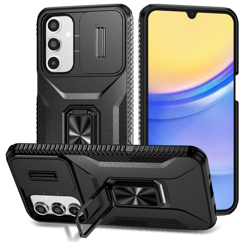 Samsung Galaxy A16 5G Sliding Camshield Holder Phone Case - Black